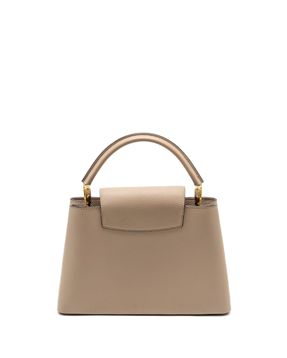 AAA Replica Louis Vuitton LV CAPUCINES PM CALFSKIN GREY GHW