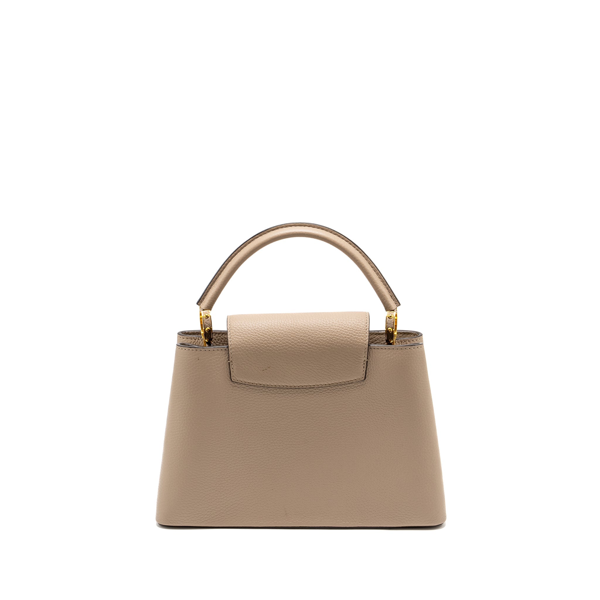 AAA Replica Louis Vuitton LV CAPUCINES PM CALFSKIN GREY GHW