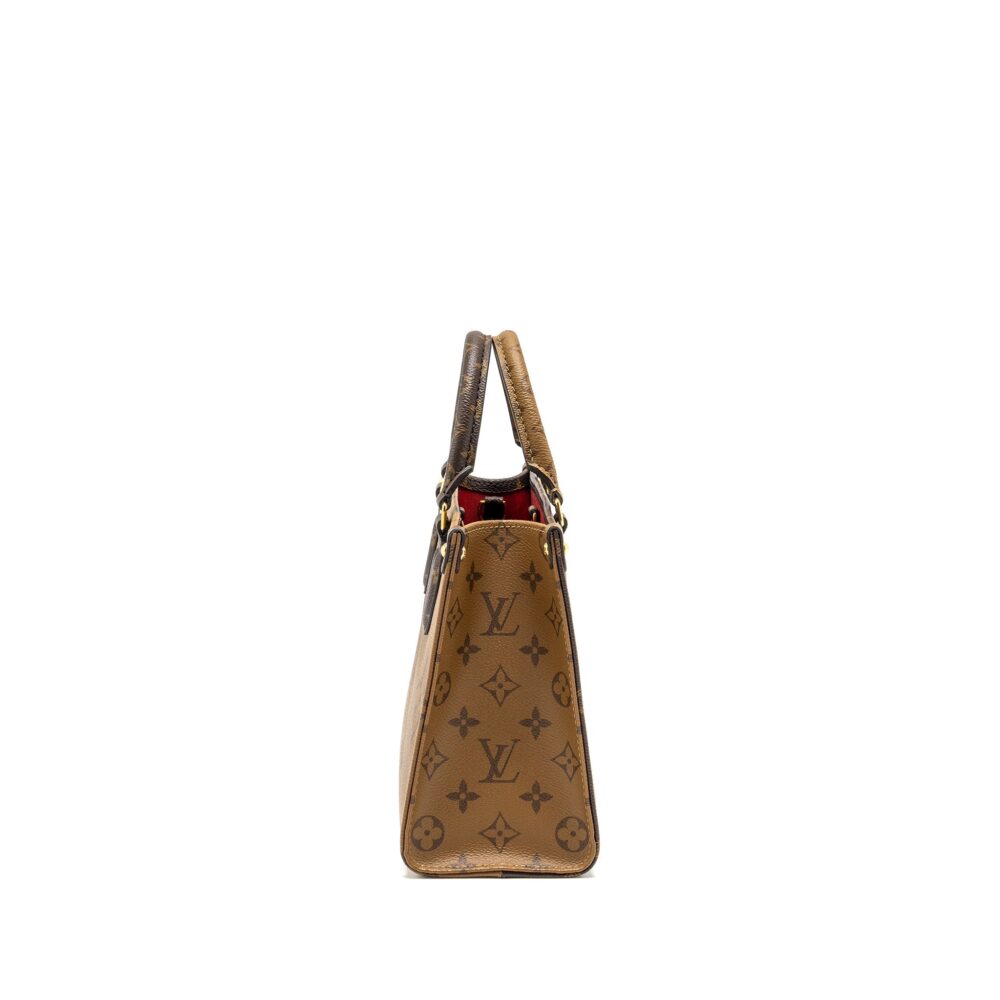 AAA Replica Louis Vuitton LV ONTHEGO PM MONOGRAM REVERSE CANVAS GHW