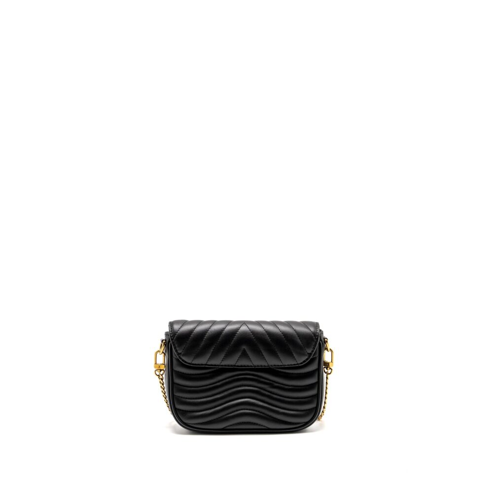 AAA Replica Louis Vuitton LV NEW WAVE MULTI POCHETTE CALFSKIN BLACK GHW
