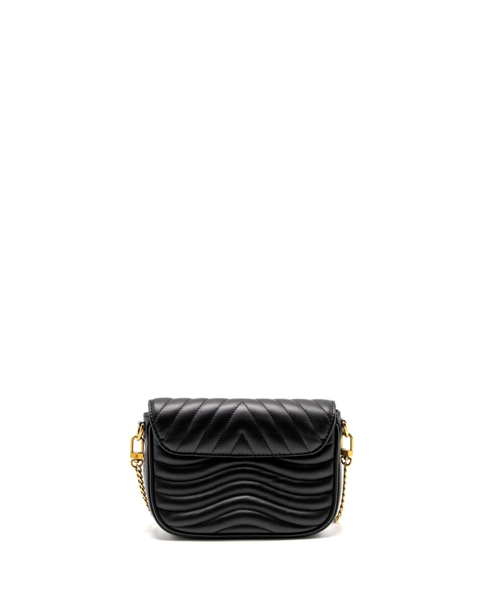 AAA Replica Louis Vuitton LV NEW WAVE MULTI POCHETTE CALFSKIN BLACK GHW