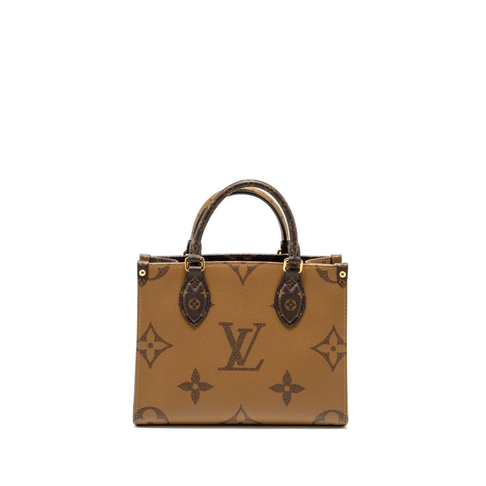 AAA Replica Louis Vuitton LV ONTHEGO PM MONOGRAM REVERSE CANVAS GHW