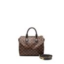 AAA Replica Louis Vuitton LV SPEEDY BANDOULIERE 25 DAMIER EBENE GHW