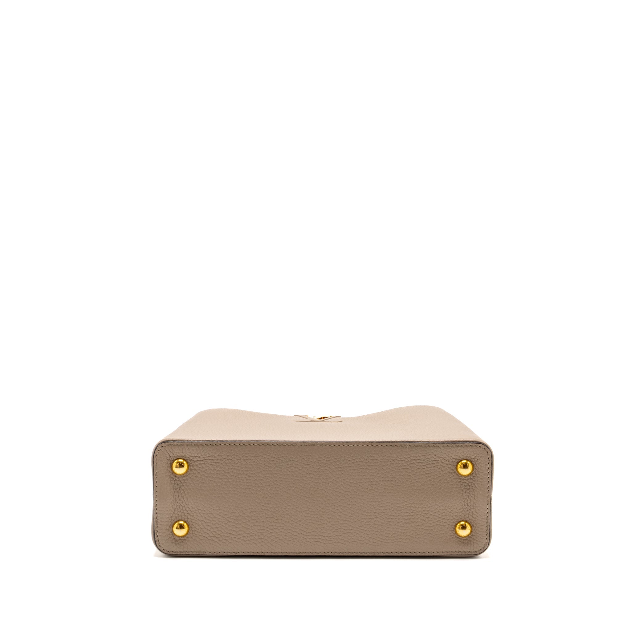 AAA Replica Louis Vuitton LV CAPUCINES PM CALFSKIN GREY GHW