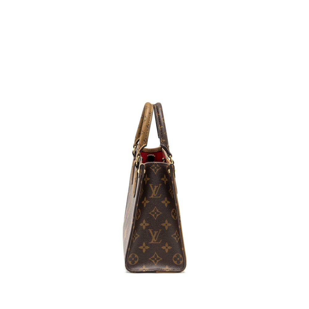 AAA Replica Louis Vuitton LV ONTHEGO PM MONOGRAM REVERSE CANVAS GHW