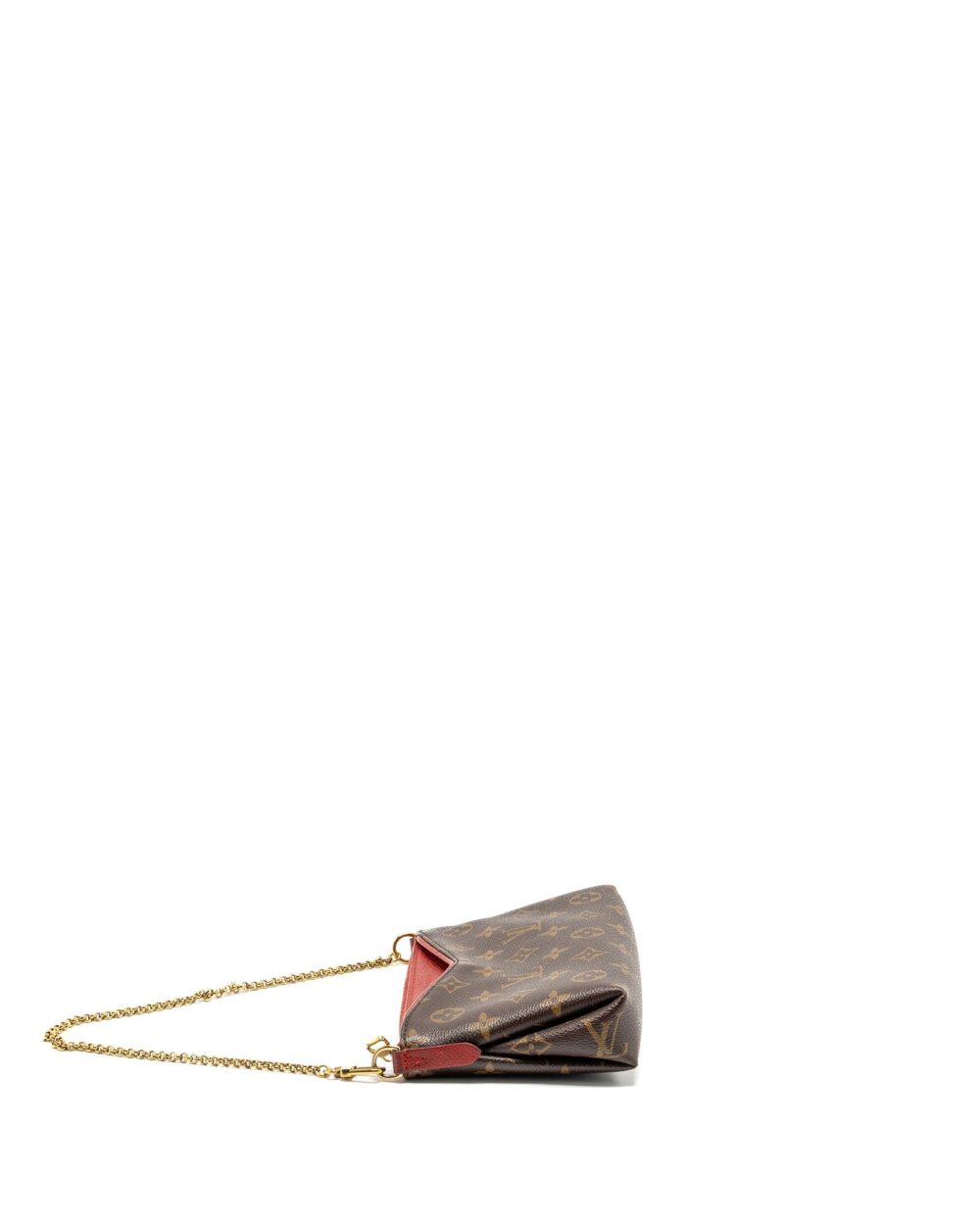 AAA Replica Louis Vuitton LV PALLAS CLUTCH MONOGRAM 2 WAY SHOULDER BAG MONOGRAM CANVAS/LEATHER CERISE GHW
