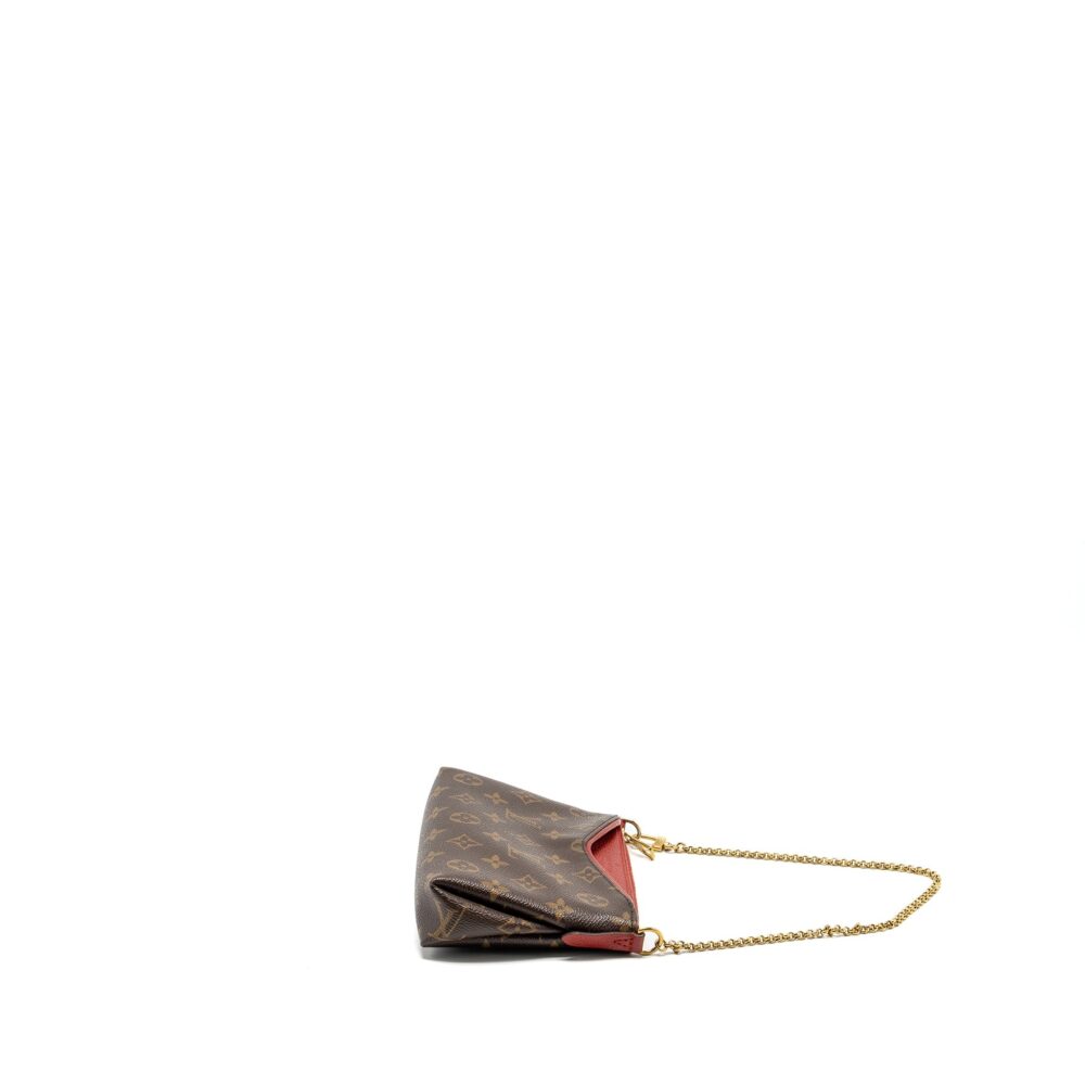 AAA Replica Louis Vuitton LV PALLAS CLUTCH MONOGRAM 2 WAY SHOULDER BAG MONOGRAM CANVAS/LEATHER CERISE GHW