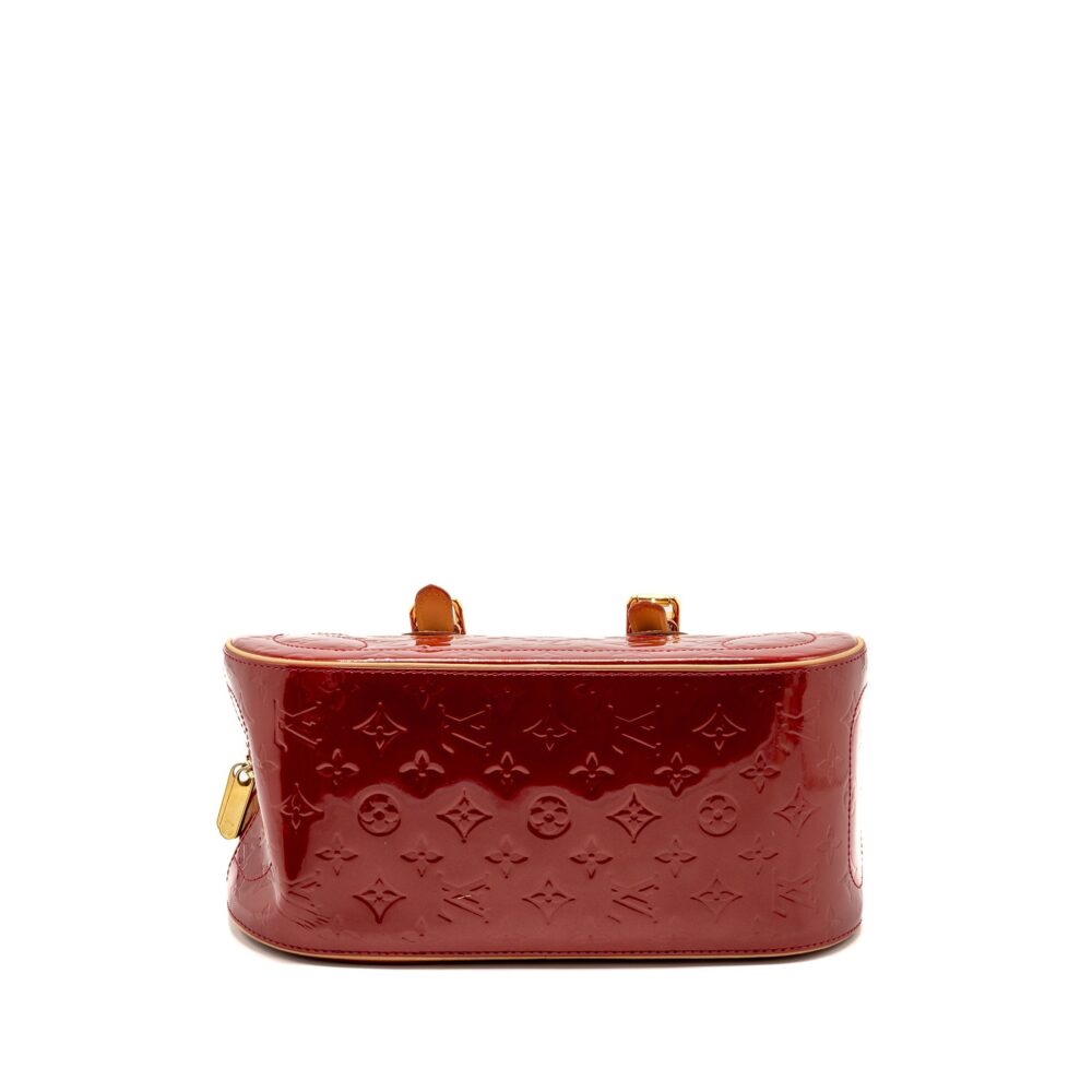 AAA Replica Louis Vuitton LV TROUVILLE PATENT LEATHER RED GHW