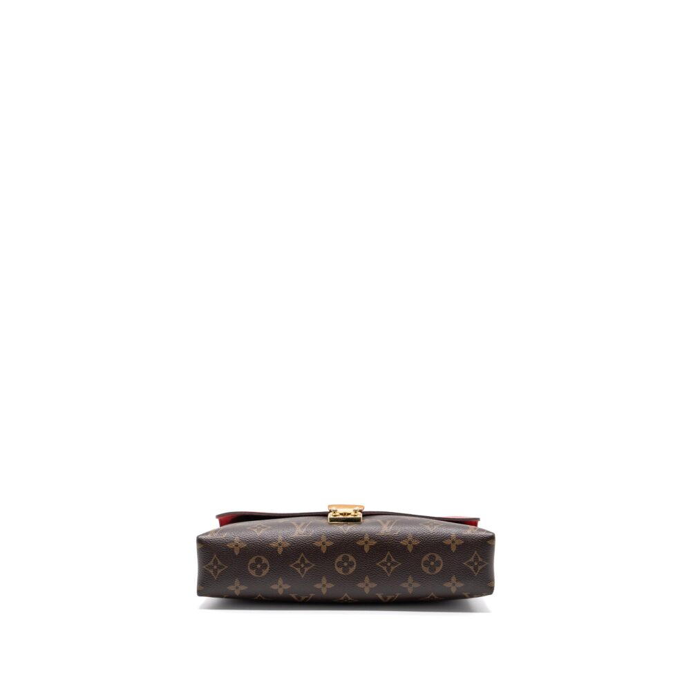 AAA Replica Louis Vuitton LV PALLAS CHAIN BAG MONOGRAM CANVAS / CALFSKIN RED GHW