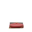 AAA Replica Louis Vuitton LV PALLAS CHAIN BAG MONOGRAM CANVAS / CALFSKIN RED GHW