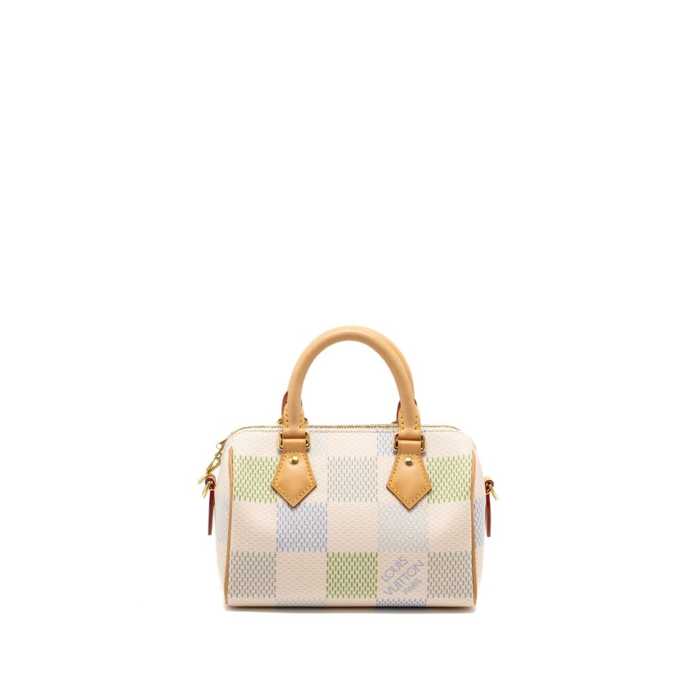 AAA Replica Louis Vuitton LV SPEEDY BANDOULIERE 20 AUTRES TOILES DAMIER MULTICOLOUR GHW