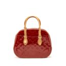 AAA Replica Louis Vuitton LV TROUVILLE PATENT LEATHER RED GHW