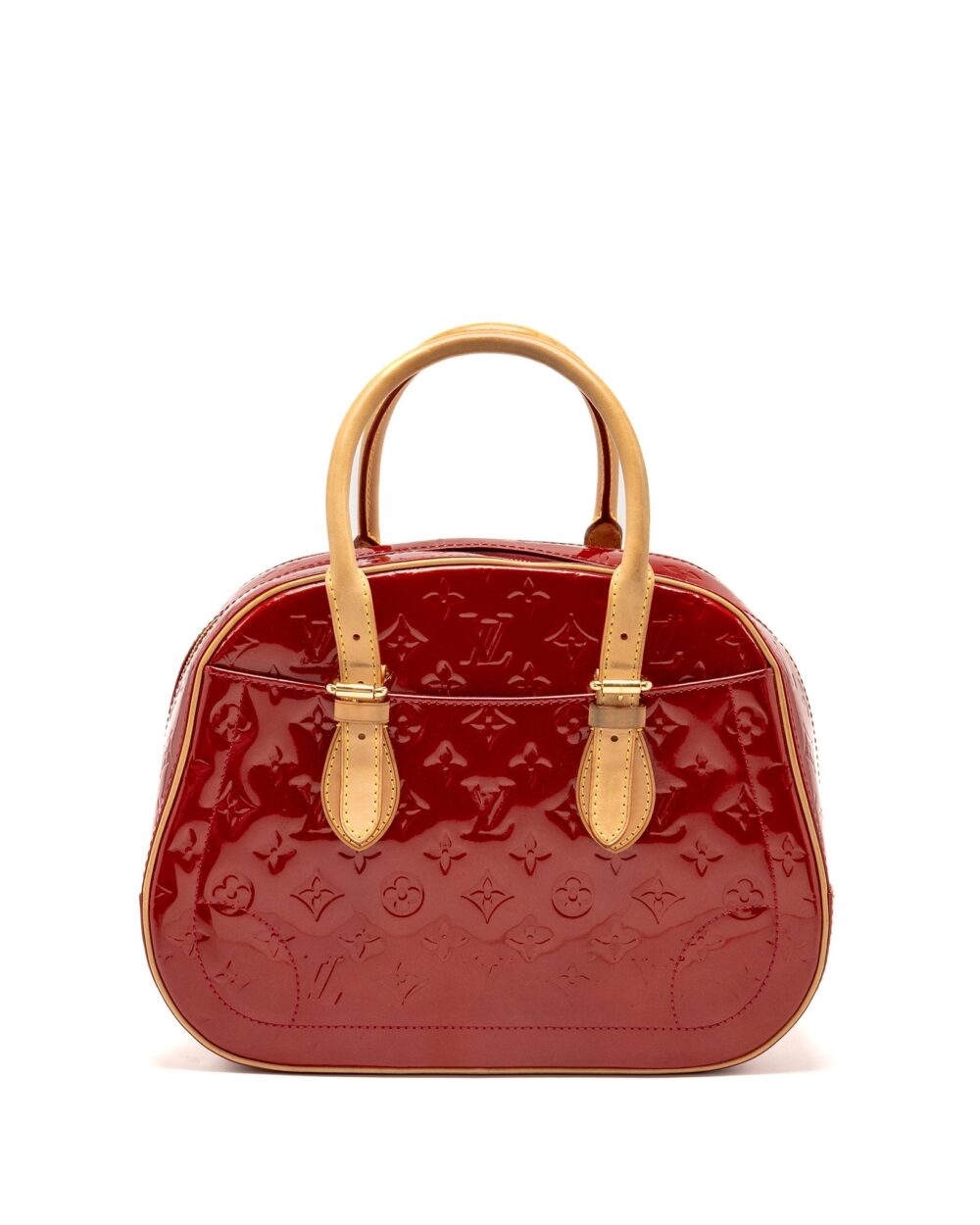AAA Replica Louis Vuitton LV TROUVILLE PATENT LEATHER RED GHW