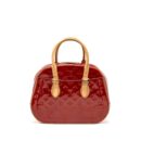 AAA Replica Louis Vuitton LV TROUVILLE PATENT LEATHER RED GHW