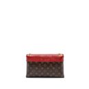 AAA Replica Louis Vuitton LV PALLAS CHAIN BAG MONOGRAM CANVAS / CALFSKIN RED GHW