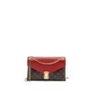 AAA Replica Louis Vuitton LV PALLAS CHAIN BAG MONOGRAM CANVAS / CALFSKIN RED GHW