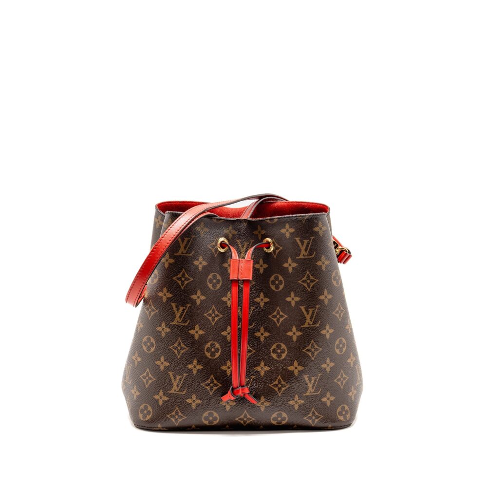 AAA Replica Louis Vuitton LV NEO NOE MONOGRAM CANVAS RED GHW