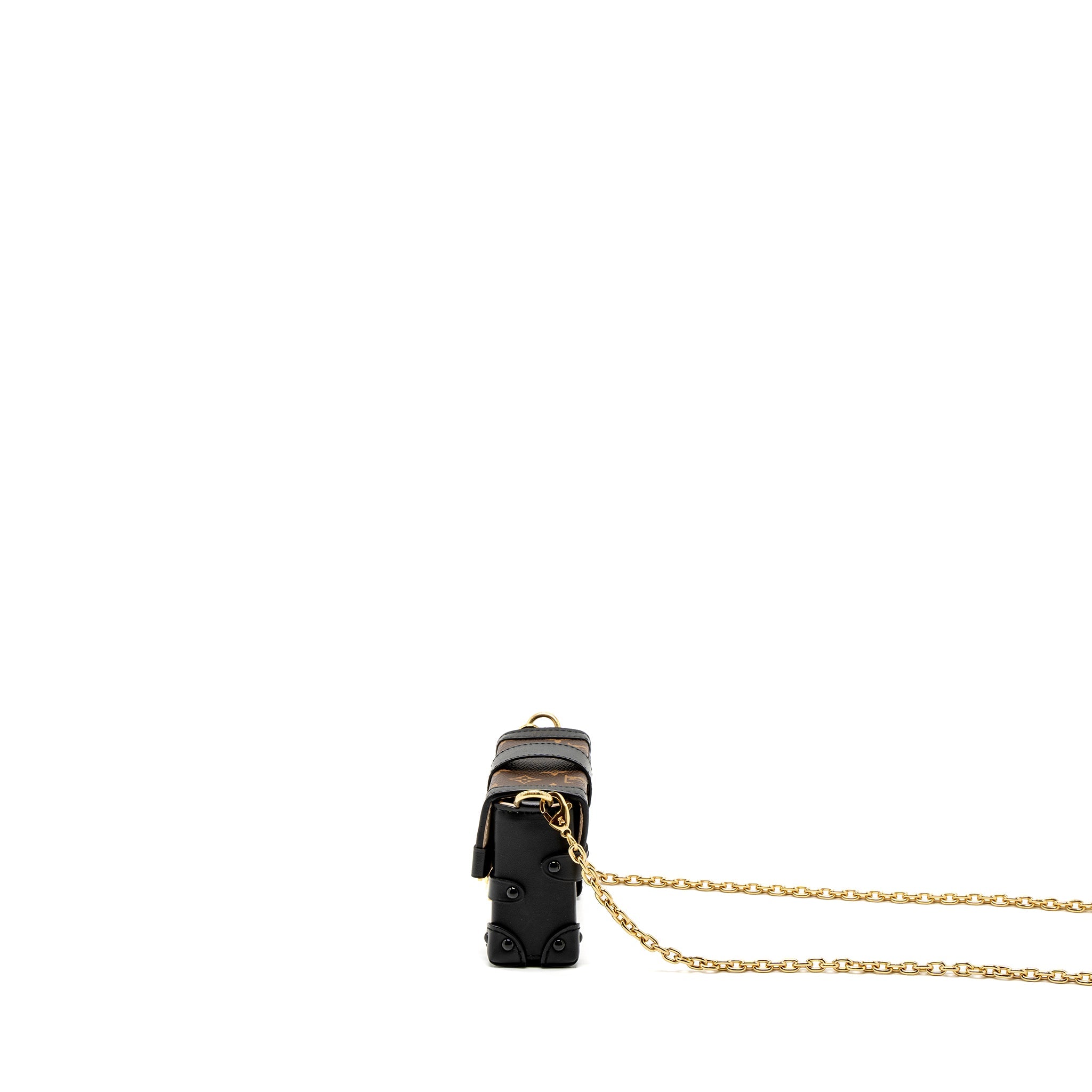 AAA Replica Louis Vuitton LV PETITE MALLE NECKLACE/MINI CHAIN BAG MONOGRAM CANVAS GHW