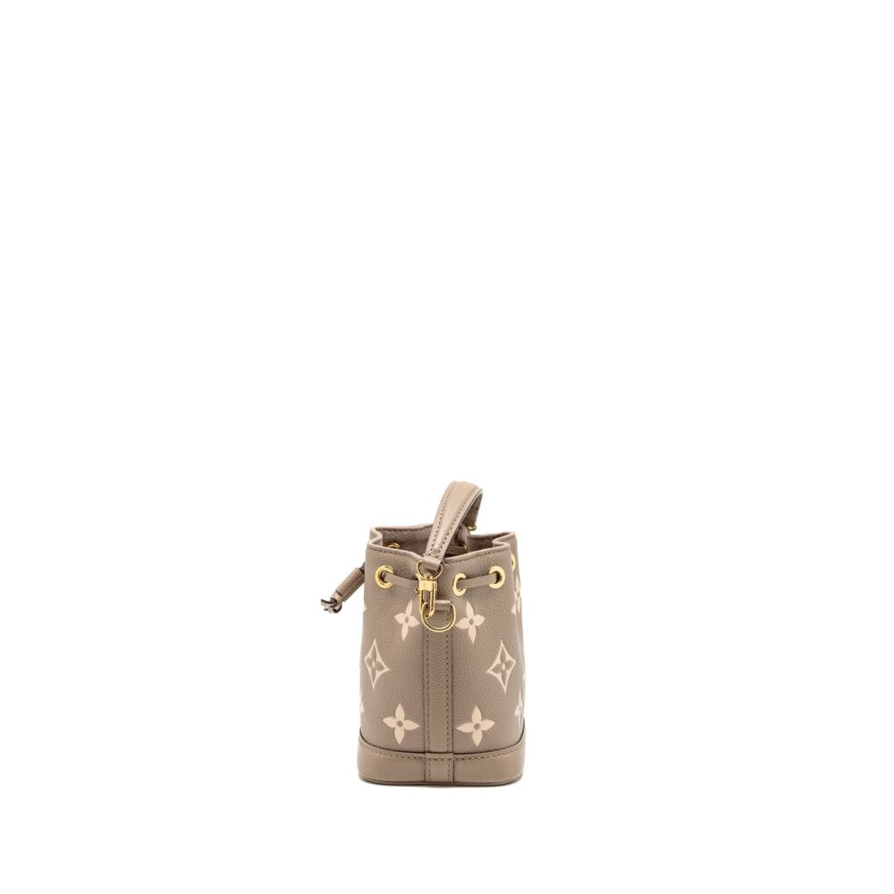 AAA Replica Louis Vuitton LV NANO NOE MONOGRAM EMPREINTE CALFSKIN LEATHER GREY GHW