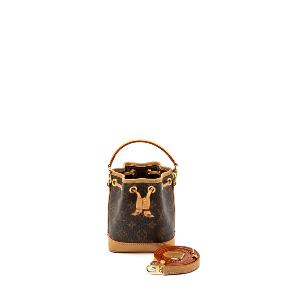 AAA Replica Louis Vuitton LV NANO NOE MONOGRAM CANVAS GHW (NEW VERSION)