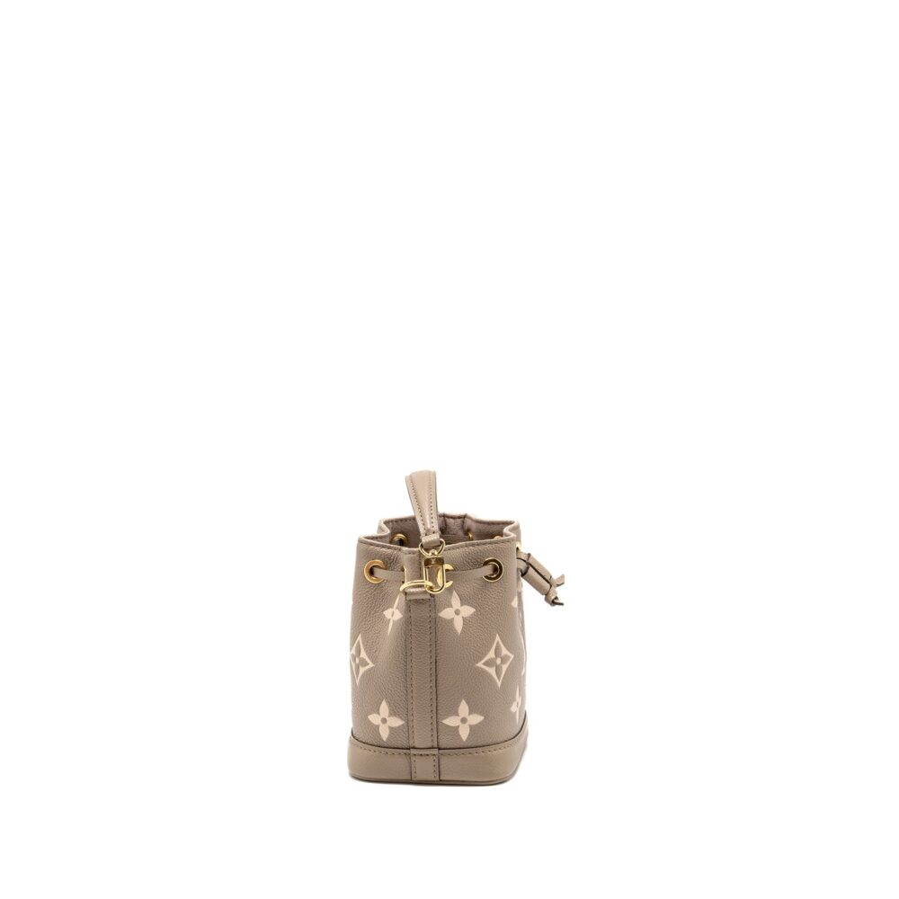 AAA Replica Louis Vuitton LV NANO NOE MONOGRAM EMPREINTE CALFSKIN LEATHER GREY GHW