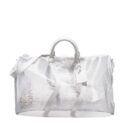 AAA Replica Louis Vuitton LV WAVY KEEPALL 50 EPI PLAGE WHITE