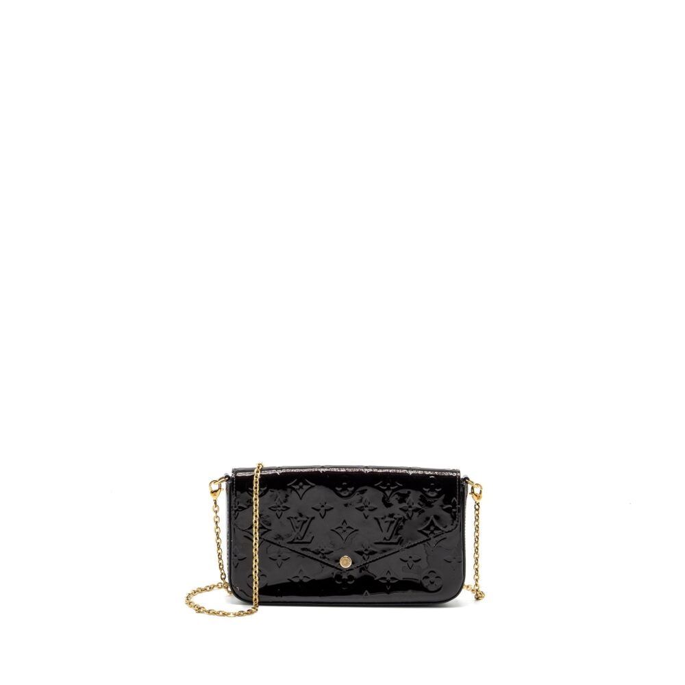 AAA Replica Louis Vuitton LV FELICIE POCHETTE MONOGRAM PATENT AMATANTE GHW