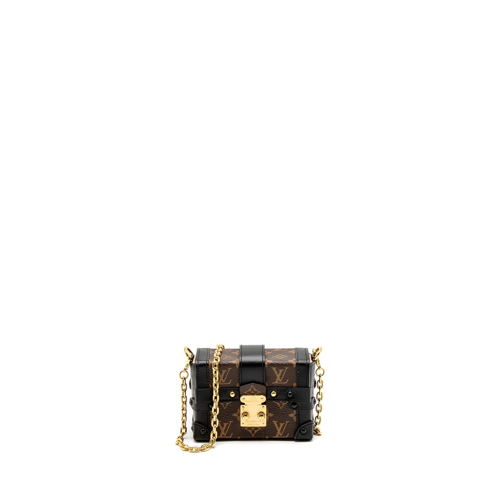 AAA Replica Louis Vuitton LV PETITE MALLE NECKLACE/MINI CHAIN BAG MONOGRAM CANVAS GHW