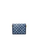 AAA Replica Louis Vuitton LV MINI DAUPHINE DENIM BLUE GHW