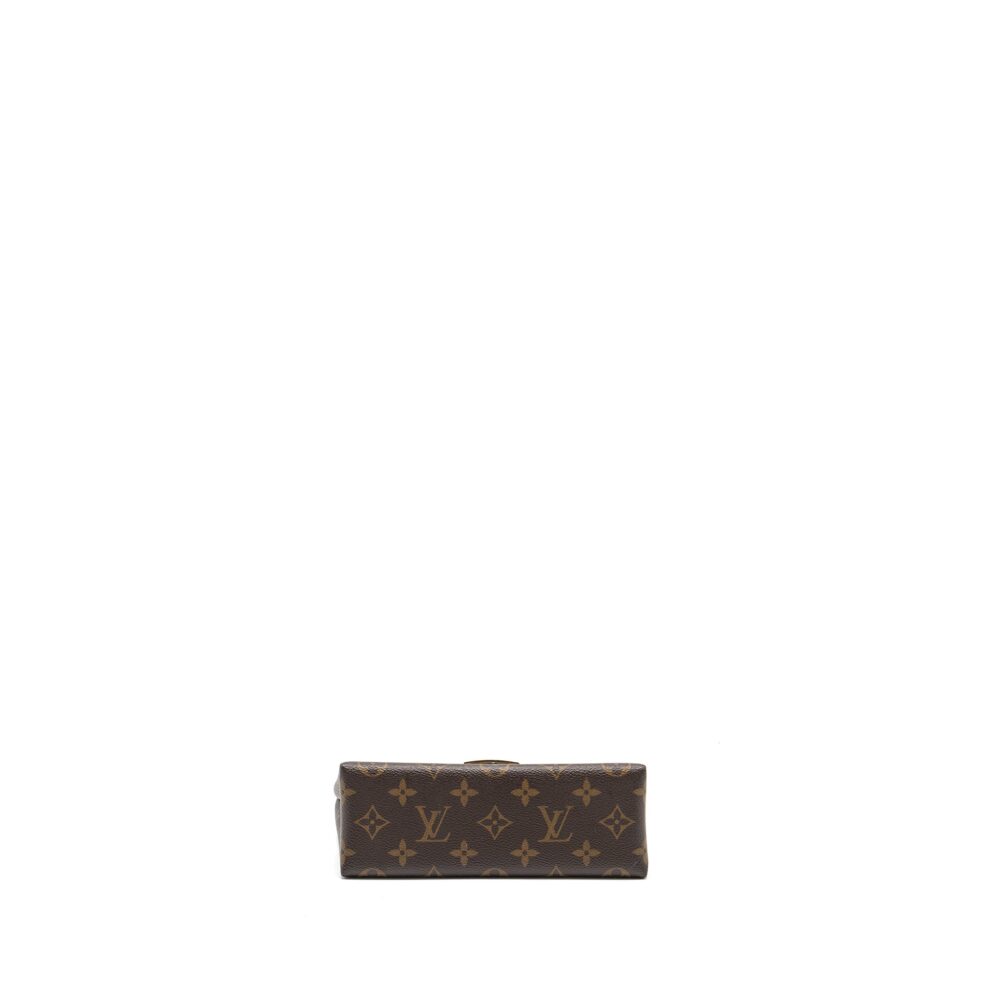 AAA Replica Louis Vuitton LV LOCKY BB MONOGRAM CANVAS/LEATHER BLACK GHW