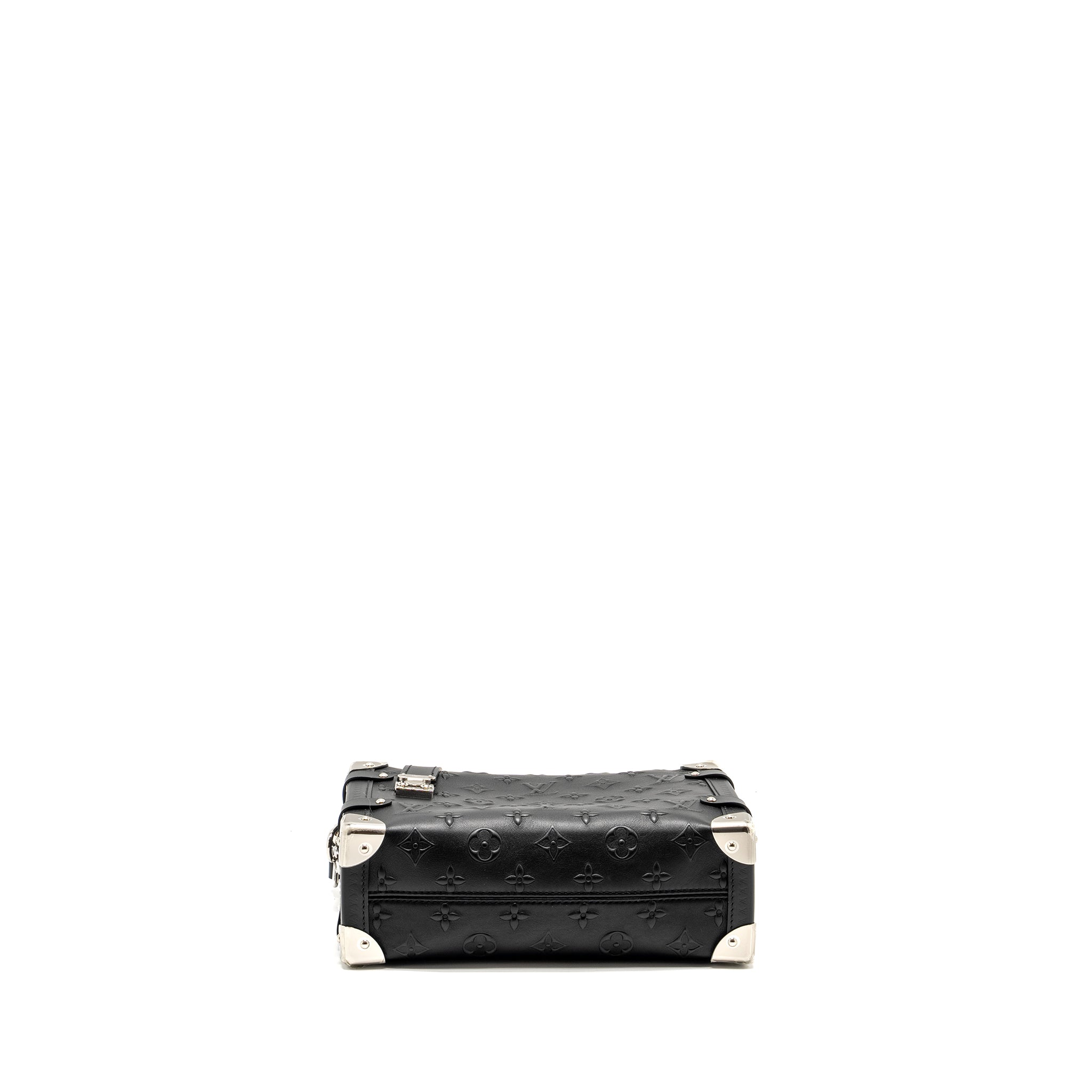 AAA Replica Louis Vuitton LV SIDE TRUNK MONOGRAM DEBOSSED CALFSKIN BLACK SHW