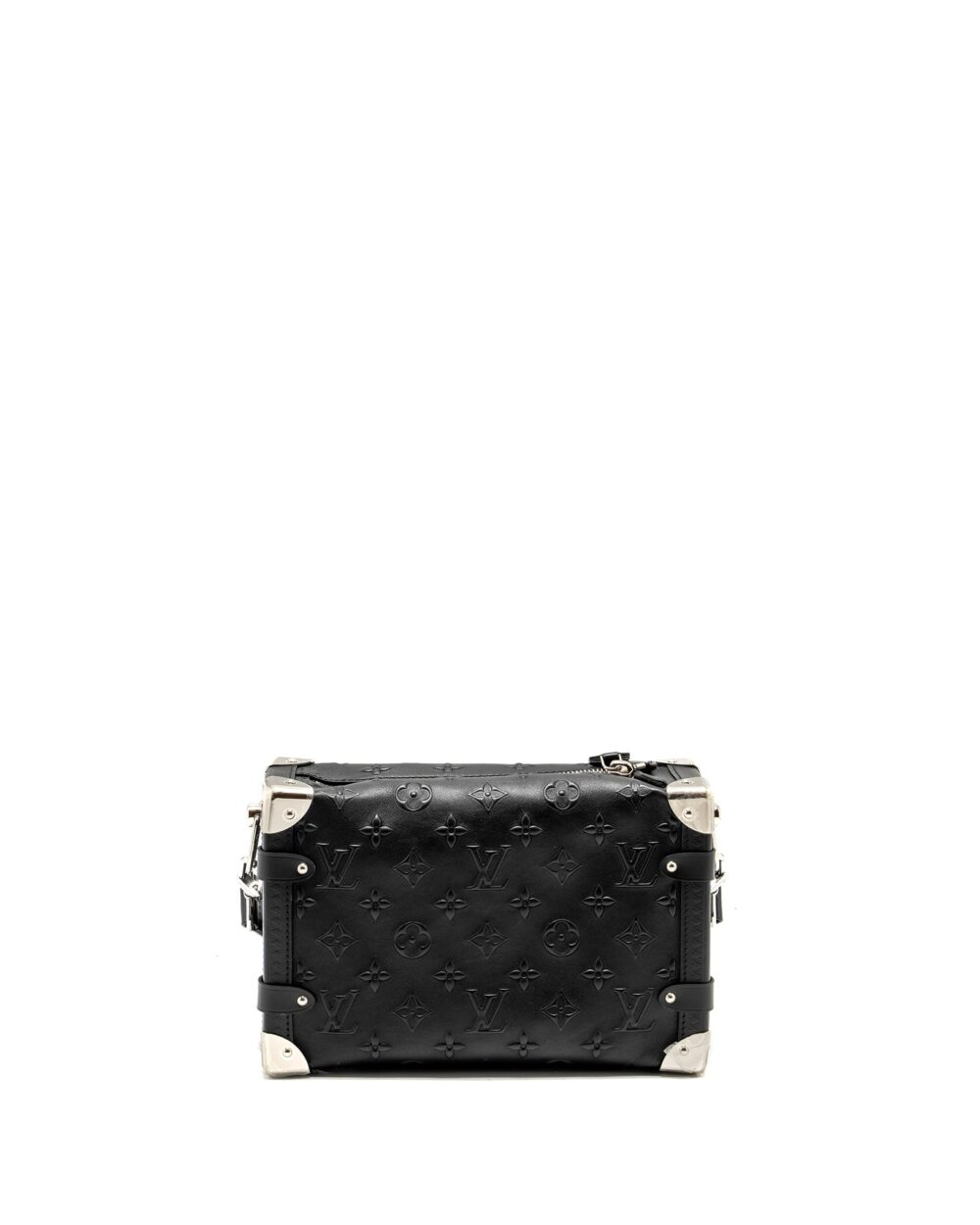 AAA Replica Louis Vuitton LV SIDE TRUNK MONOGRAM DEBOSSED CALFSKIN BLACK SHW