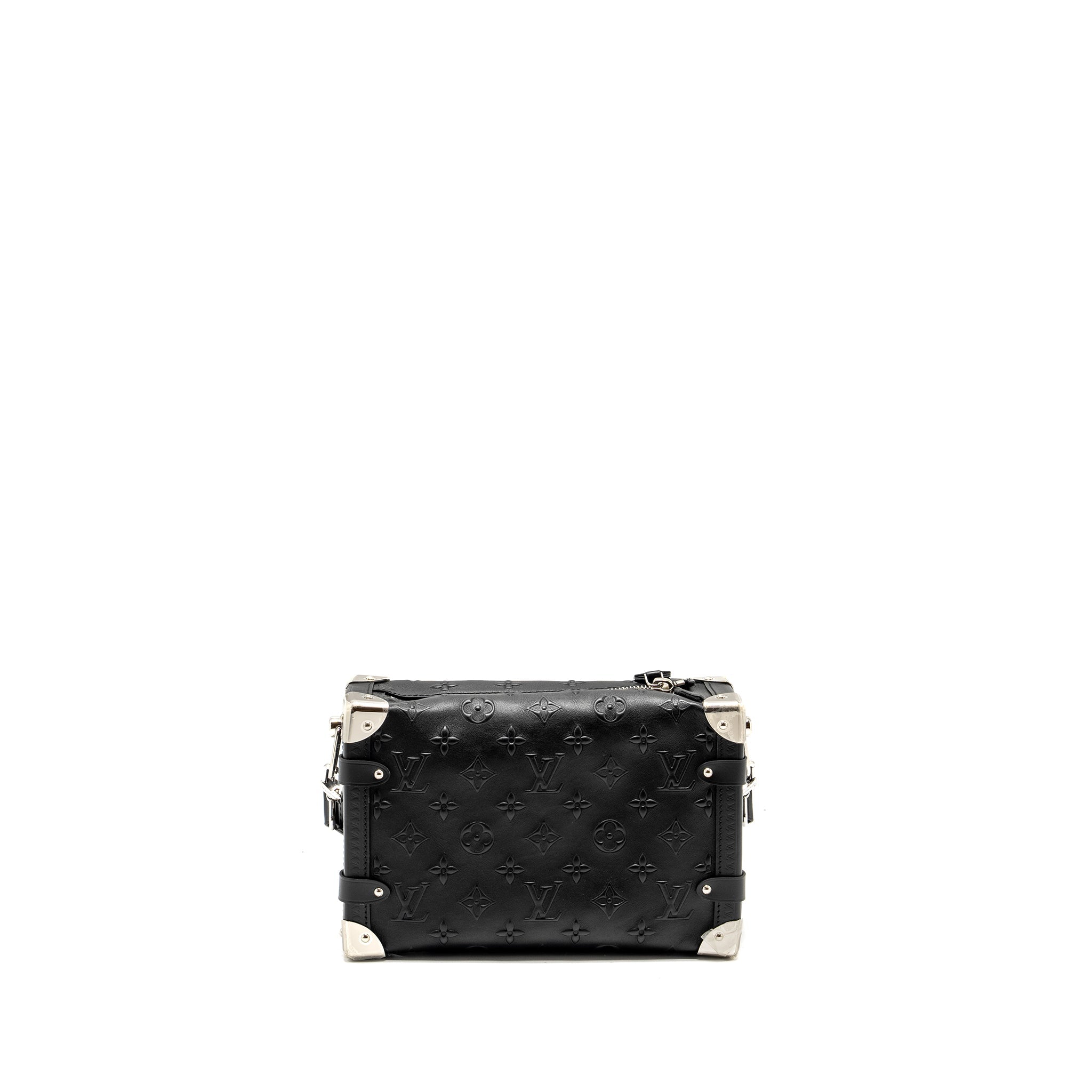 AAA Replica Louis Vuitton LV SIDE TRUNK MONOGRAM DEBOSSED CALFSKIN BLACK SHW
