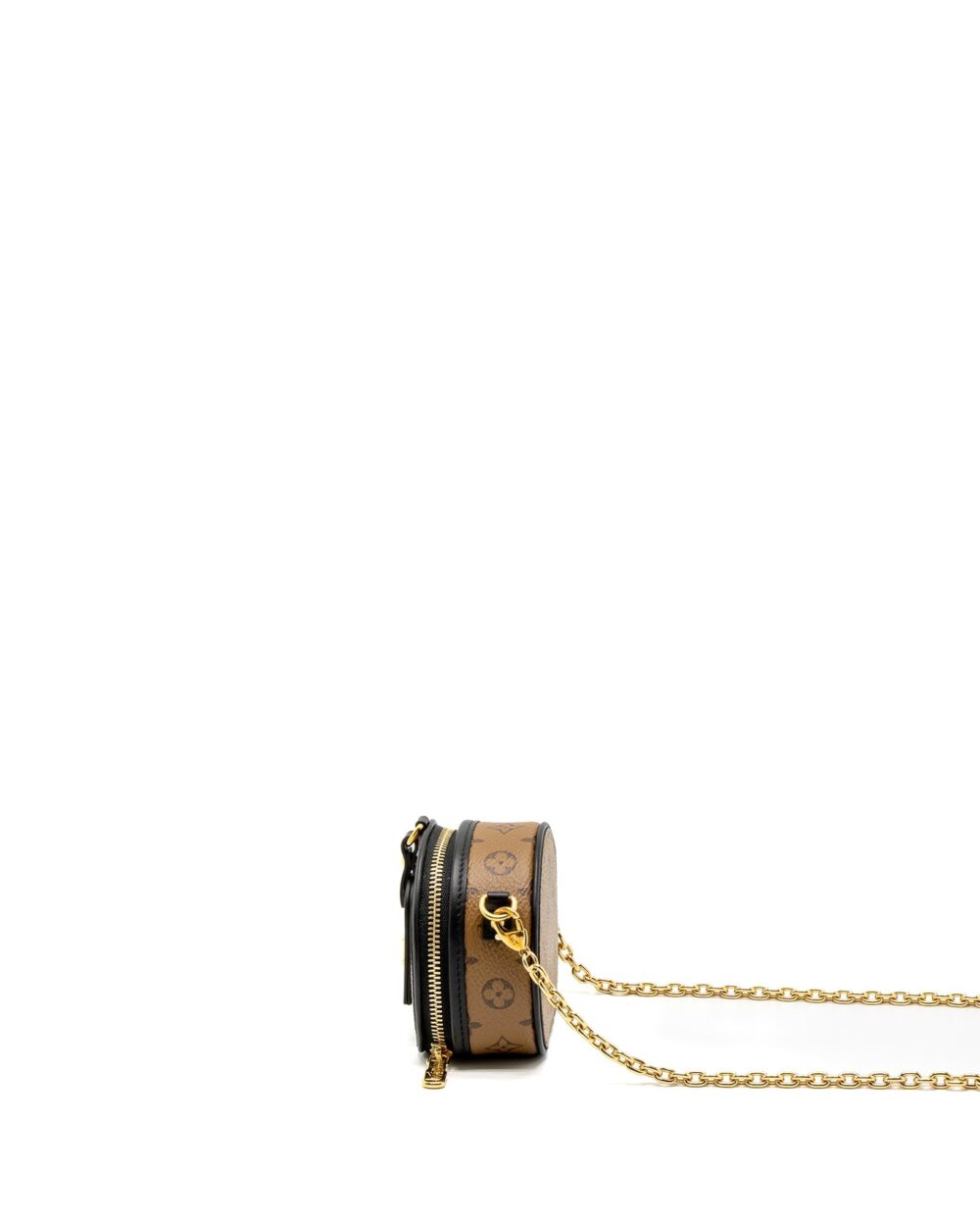 AAA Replica Louis Vuitton LV BOITE CHAPEAU NECKLACE/MINI CHAIN BAG MONOGRAM REVERSE CANVAS GHW