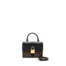 AAA Replica Louis Vuitton LV LOCKY BB MONOGRAM CANVAS/LEATHER BLACK GHW
