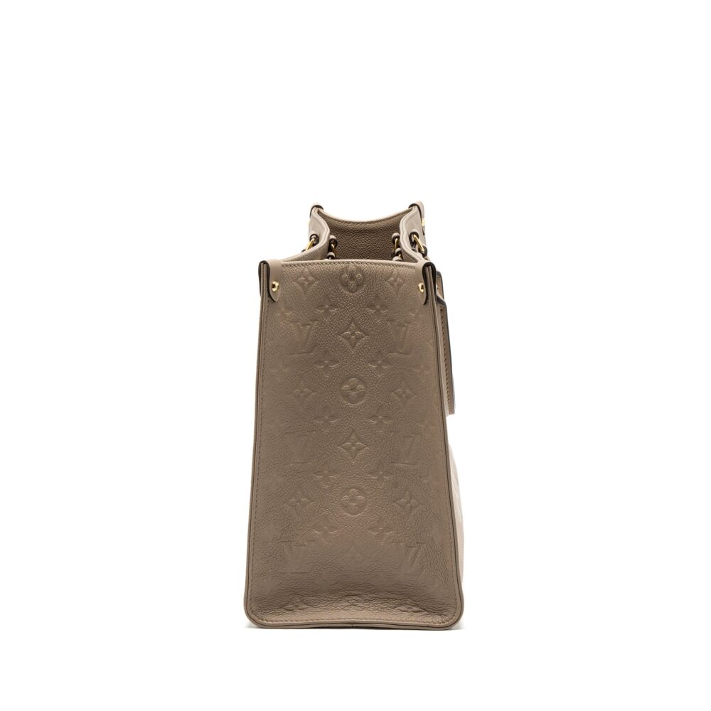 AAA Replica Louis Vuitton LV ON THE GO MM MONOGRAM EMPREINTE TOURTERELLE GHW