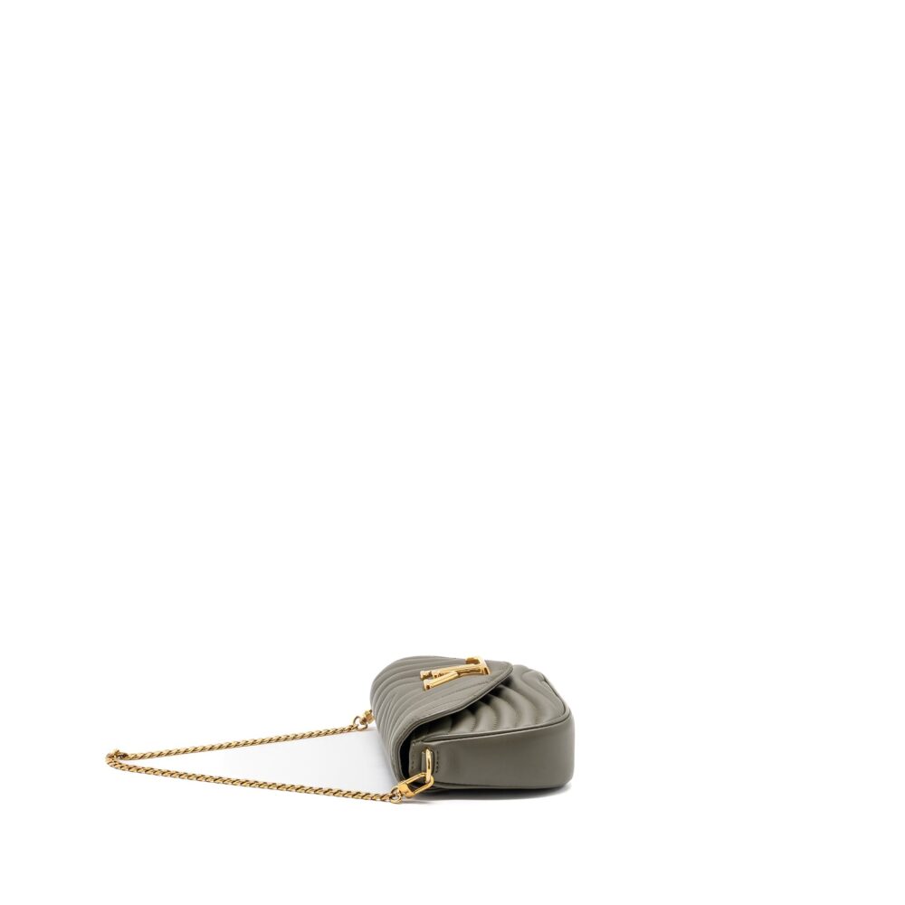 AAA Replica Louis Vuitton LV NEW WAVE MULTI POCHETTE CALFSKIN KAKI GREEN GHW