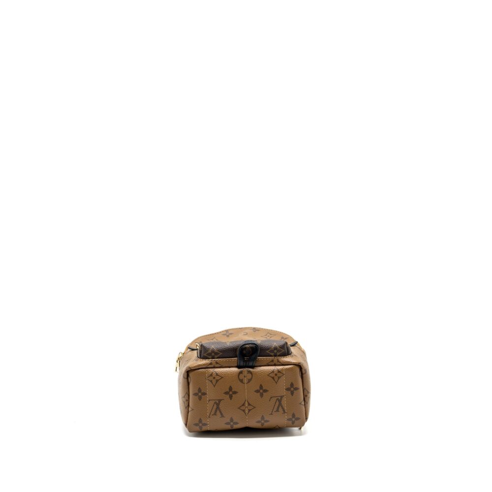 AAA Replica Louis Vuitton LV MINI PALM SPRING BACKPACK REVERSE MONOGRAM CANVAS GHW