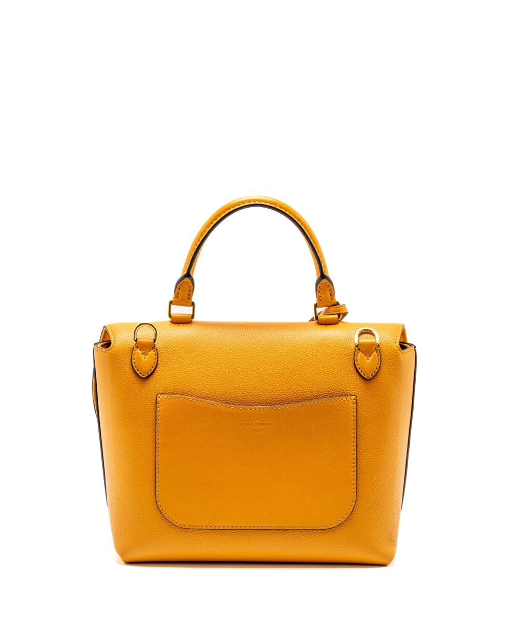 AAA Replica Louis Vuitton LV TOP HANDLE FLAP BAG CALFSKIN YELLOW GHW