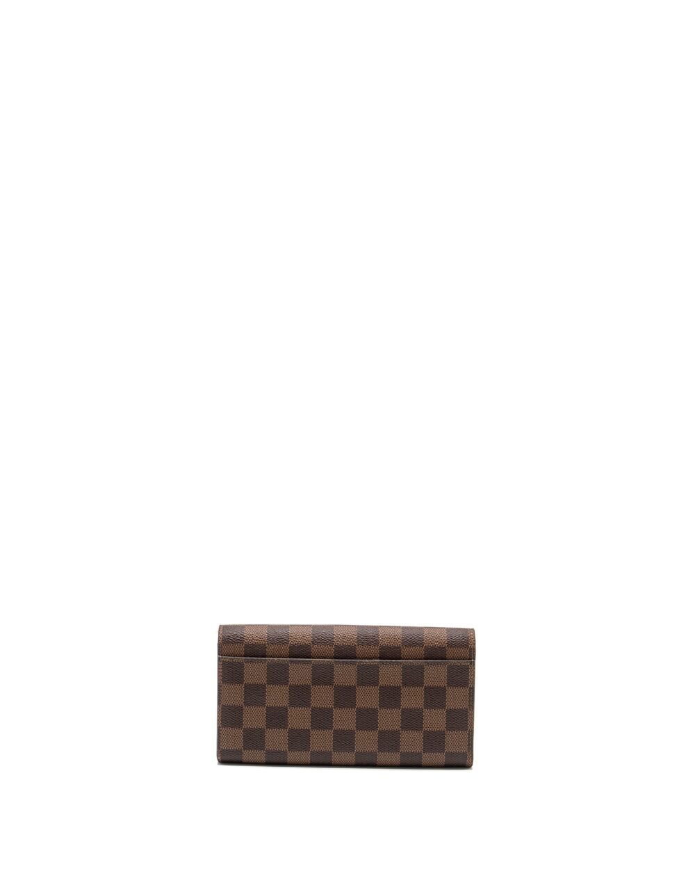 AAA Replica Louis Vuitton LV SARAH WALLET DAMIER EBENE / ROSE BALLERINE
