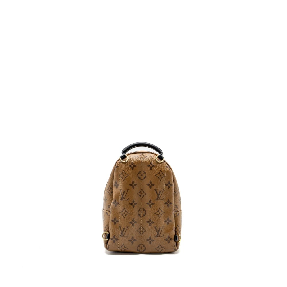 AAA Replica Louis Vuitton LV MINI PALM SPRING BACKPACK REVERSE MONOGRAM CANVAS GHW