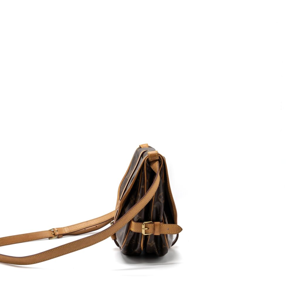 AAA Replica Louis Vuitton LV VINTAGE SAUMUR BAG MONOGRAM CANVAS GHW