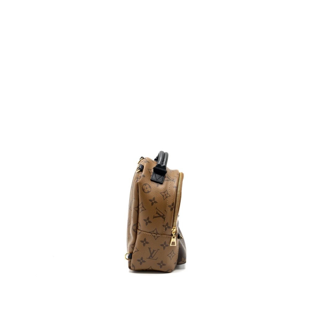 AAA Replica Louis Vuitton LV MINI PALM SPRING BACKPACK REVERSE MONOGRAM CANVAS GHW