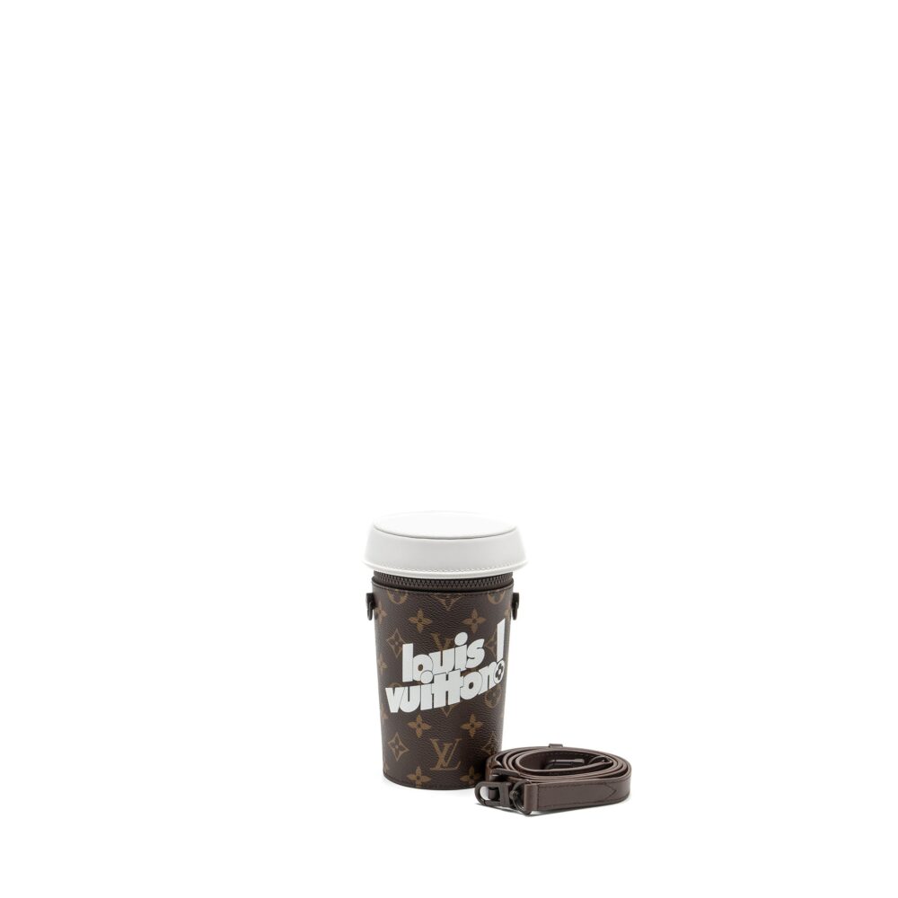 AAA Replica Louis Vuitton LV COFFEE CUP BAG MONOGRAM CANVAS BROWN/MULTICOLOUR BROWN HARDWARE