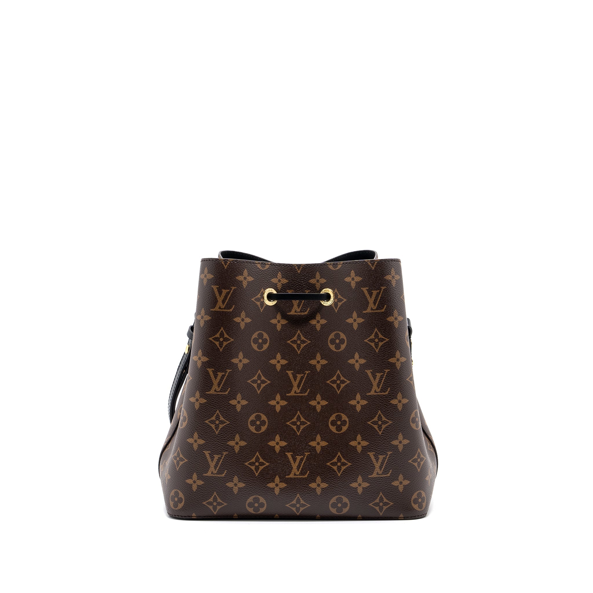 AAA Replica Louis Vuitton LV NEONOE MONOGRAM CANVAS BLACK GHW (NEW VERSION)