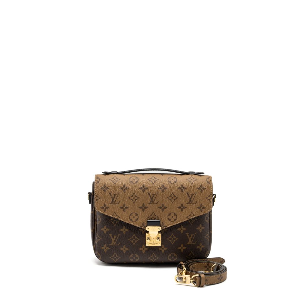 AAA Replica Louis Vuitton LV POCHETTE MÉTIS MONOGRAM REVERSE CANVAS GHW