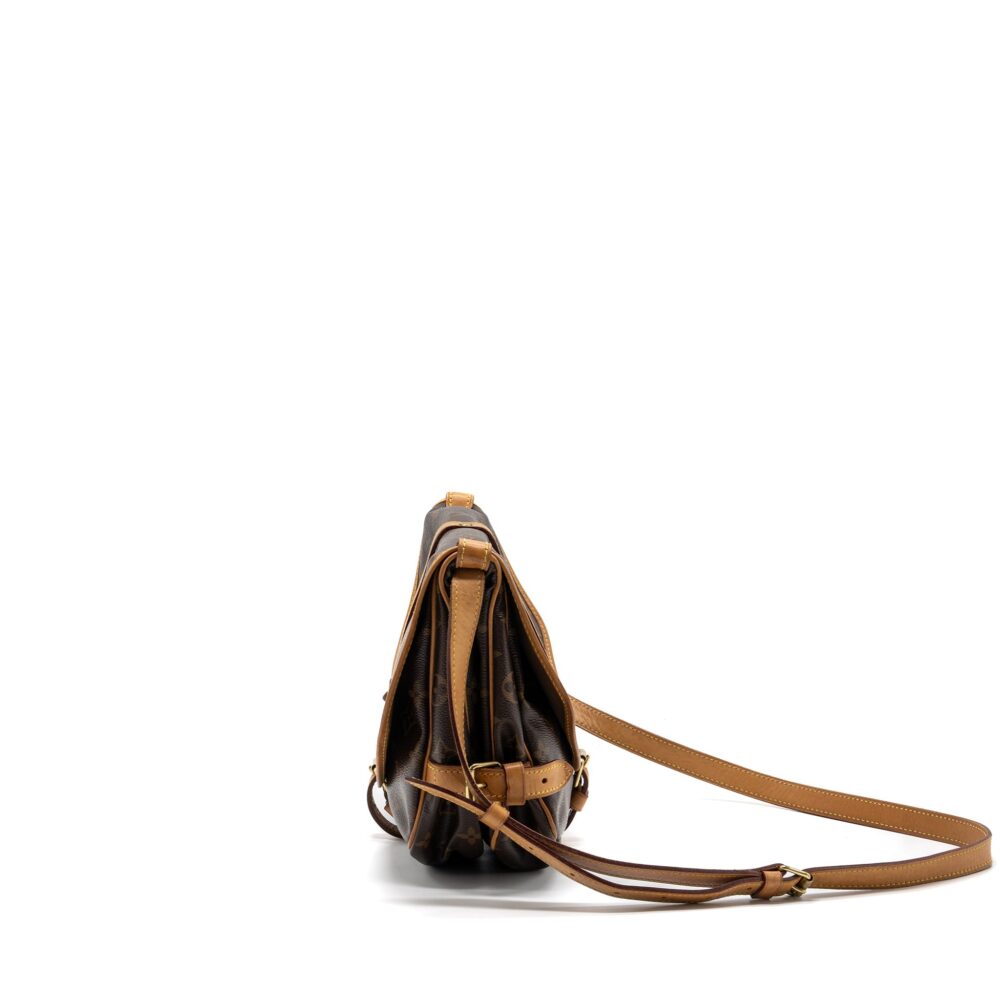 AAA Replica Louis Vuitton LV VINTAGE SAUMUR BAG MONOGRAM CANVAS GHW