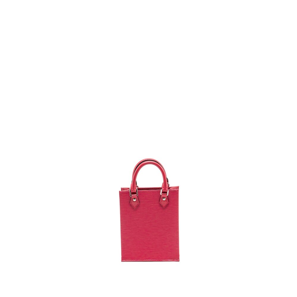 AAA Replica Louis Vuitton LV PETIT SAC PLAT EPI ROSE PONDICHERRY SHW
