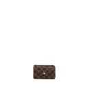 AAA Replica Louis Vuitton LV CARD HOLDER RECTO VERSO DAMIER EBENE/ RED GHW (NEW VERSION)