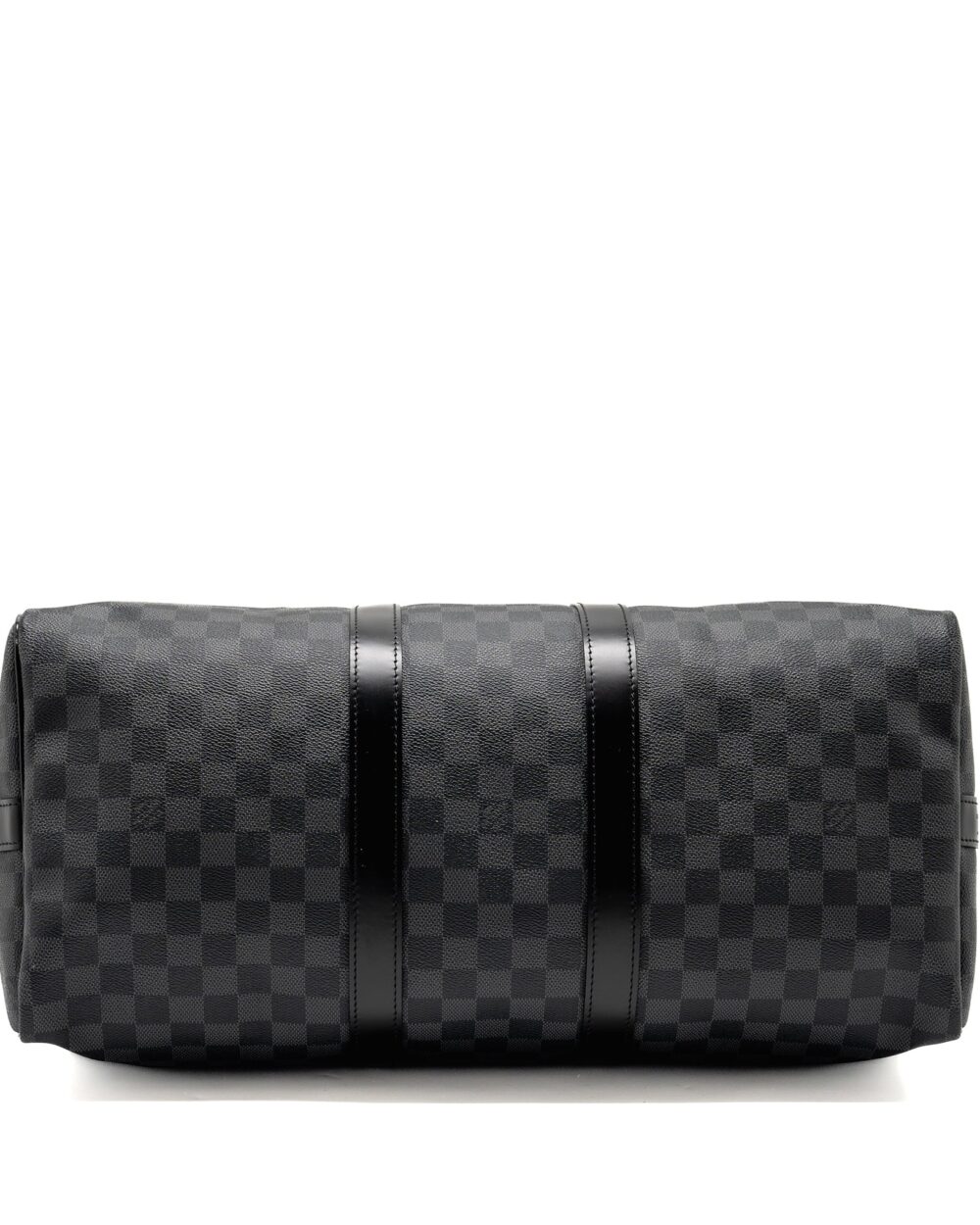 AAA Replica Louis Vuitton LV KEEPALL BANDOULIERE 45 DAMIER GRAPHITE CANVAS BLACK SHW